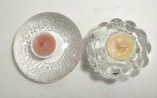 PAIR OF ORREFORS ART GLASS TEALIGHT CANDLE HOLDERS, FREE SHIPPING