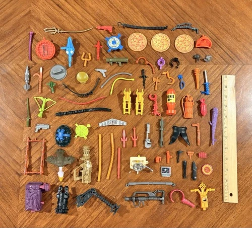 Vintage Action Figure Accessories Parts Weapons Gun Lot 80s TMNT & Mixed Lot B