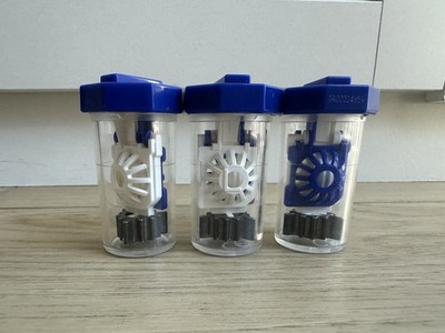 Lot of 3 Alcon Clear Care Aosept Contact Lens Cases W/ Neutralizing Disc