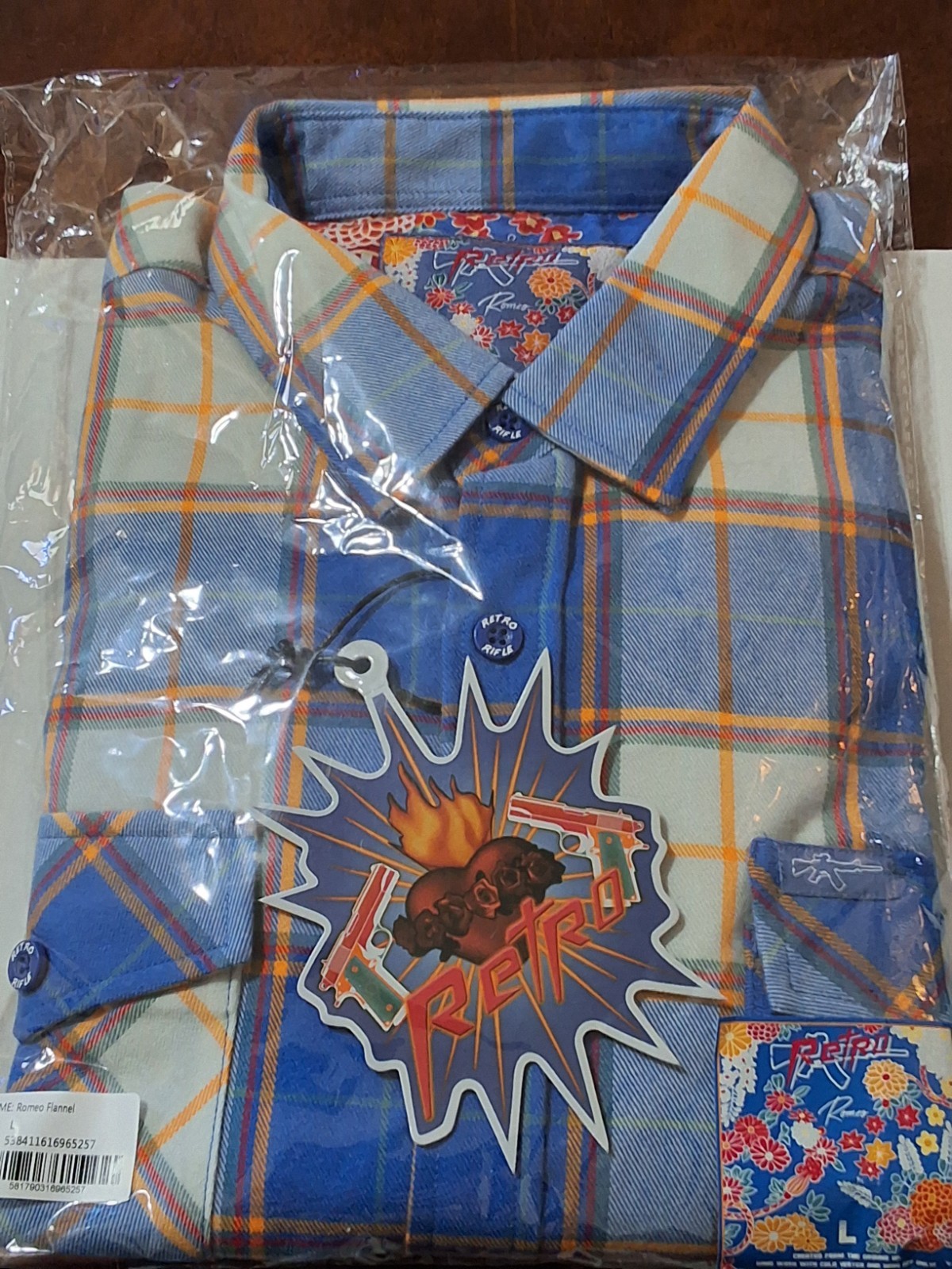 LIMITED EDITION RETRO ROMEO FLANNEL RETRO RIFLE NOS LARGE