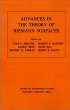 Advances in the Theory of Riemann Surfaces Lipman, Ahlfors, Lars