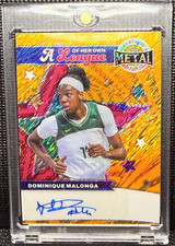 🏀 Dominique Malonga 2025 Auto 1/1 Leaf Metal Women Sport League Her Own Gold
