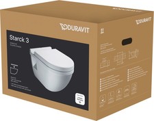 Duravit Starck LOT DE 3 TOILETTES murales avec siège de toilette avec abaisse...