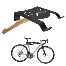 Bike Wall Mount Rack, Horizontal Bicycle Storage Hanger for Garage, Home, Apa...