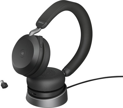 Jabra Evolve2 75 kabelgebundenes On Ear Headset Kopfhörer SIEHE TEXT/FOTO