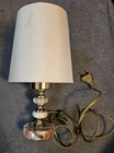 Lampe Nachttischlampe Tischlampe Marmor Gold Metall Vintage Retro 