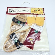 Muffy Vanderbear All Spruced Up Snow Shoes Mittens Scarf Set New in Packaging