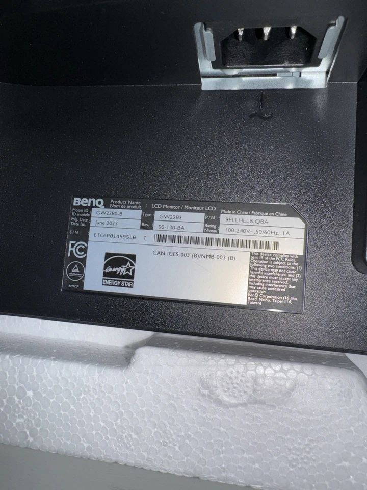 BenQ GW2283 22" Full HD 1920x1080 60Hz 5ms Computer Monitor Eye-Care - Image 4 of 4