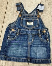 OSHKOSH B GOSH Infant Jean Denim Overall Dress Size- 9M Months