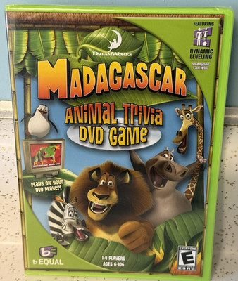 Madagascar DVD Game Animal Trivia b Equal DreamWorks Family Fun NEW SEALED