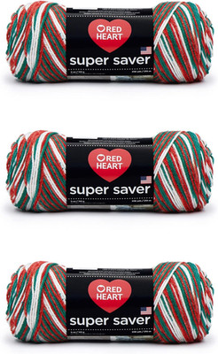 Super Saver Yarn, 3 Pack, Mistletoe 3 Count