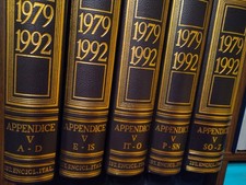 ENCICLOPEDIA ITALIANA TRECCANI V APPENDICE 5 volumi , 1991 