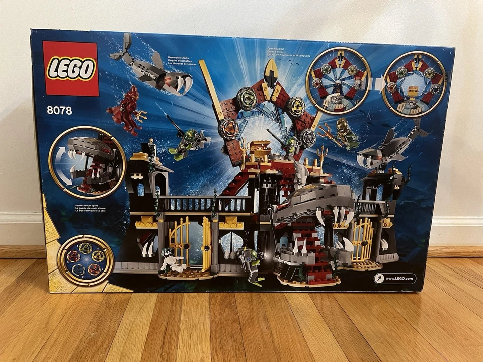 2010 LEGO Atlantis Portal of Atlantis Set #8078 Box and Instructions Only - Image 3 of 4