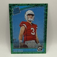 JOSH ROSEN 2018 PANINI DONRUSS OPTIC GREEN VELOCITY HOLO PRIZM RC #152