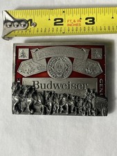 Vtg Budweiser Belt Buckle Never Used T169 From 80s