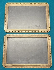 Antique Slate Chalkboard Wood Frame Country Schoolhouse Double Sided X2 Vintage