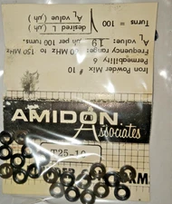 Amidon Iron Powder Toroidal Core T-25-10 - lot of 20 FREE SHIPPING