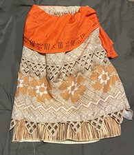 DISNEY STORE Moana Costume Skirt  Sarong Set Girls 7/8