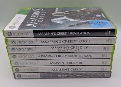 Assassin's Creed 1 2 3 Black Flag Brotherhood Rogue Bundle - Microsoft Xbox 360