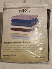 NRG Deluxe Flannel Sheet Set for Massage Table Dark Brown