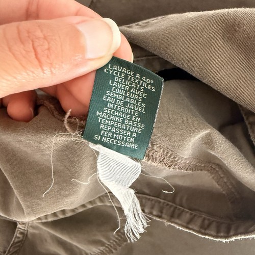 Gonna donna Ralph Lauren a strati midi taglia 4 Y2K contadina cottage chic cotone marrone - Foto 14 di 16