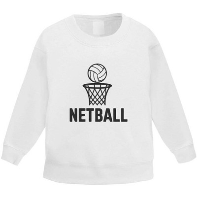 'Netball and Net' Kid's Sweatshirt / Sweater / Jumper (KW055325)
