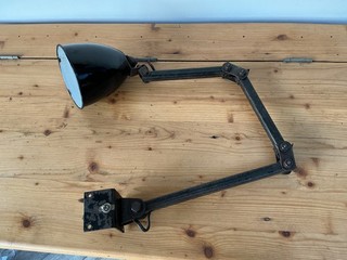Vintage Industrial MEMLITE 3 arm lamp