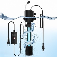 Aquarium Green Water Filter, U-V Light with Submersible Water Pump, U-V Filte...