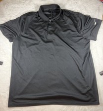 Nike Golf Dri-FIT Polo Shirt Mens Short Sleeve Black Performance Athletic XL