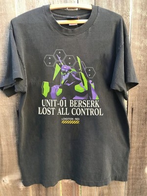 Neo Genesis Evangelion Eva Lost Control Chacoal Color Shirt  AN45339