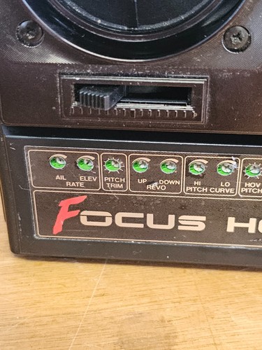 HITEC Focus 5 TRANSMITTER RECEIVER CONTROLLER 1/14 VINTAGE Handset RC BOAT Heli - Picture 8 of 20