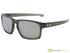 Oakley Sliver Polarized Sunglasses OO9262-13 Grey Smoke/Chrome Iridium