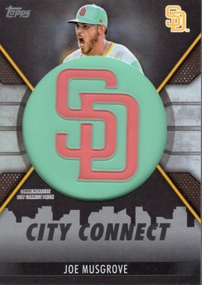 2023 Topps City Connect Commemorative Patch Black #CCJMU Joe Musgrove /299 BB