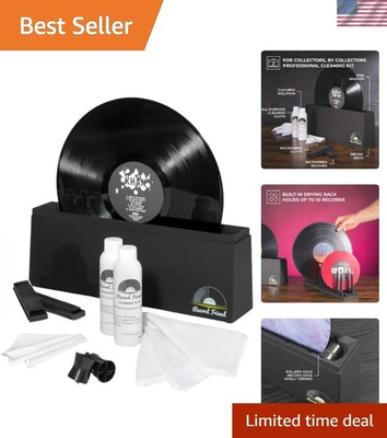 #ad #ad Vinyl Record Cleaning Kit with Spinner Machine amp; Solution Preserve Sound amp; ... $129.09