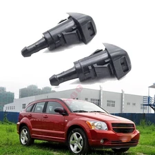 2pcs Front Hood Windshield Washer Wiper Nozzle Sprayer Arm Jet For Dodge Caliber