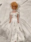 New ListingVintage 1962 Mattel Midge Barbie Doll Bubble Cut Brunette w Wedding Dress