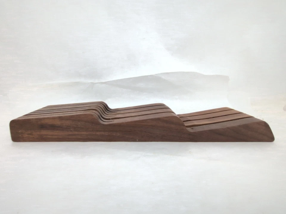 Vintage WUSTHOF Knife Block 7 Slot Hardwood In Drawer Space Saver - Image 4 of 4