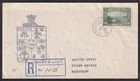 Canada #244 1938 Vancouver Harbour 50c green on registered First Day cover FDC