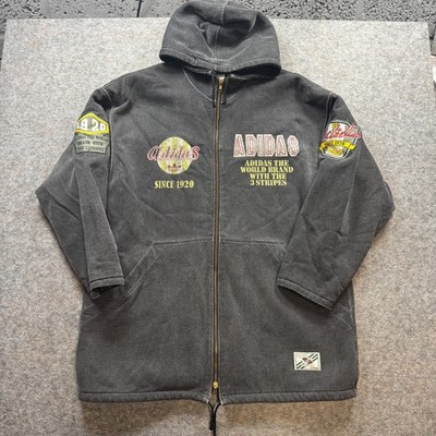 Adidas Kapuzenjacke Sherpa Steppfutter Herren Größe Large Descente Japan Vintage