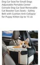 Dog Car Seat for Small Dogs Adjust Portable Center Console Car Seat Beautiful