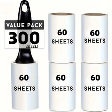 Lint Roller 300 Sheets Pet Hair Remover Reusable Sticky Roller Clothes Furniture