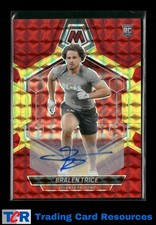 2024 Mosaic #363 Bralen Trice Rookie Mosaic Choice Fusion Red Yellow Auto
