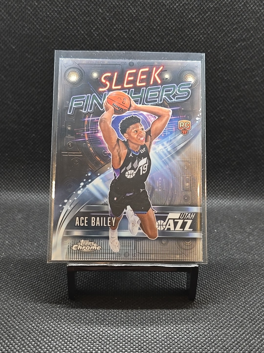 2025-26 Topps Chrome Ace Bailey Sleek Finishers Rookie Utah Jazz SF-25