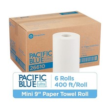 Ultra 9 Inch Paper Towel Rolls White 6 Rolls ...