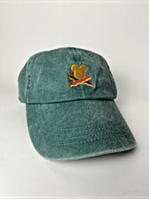 Mickey Mouse Embroidered Hat Adjustable Green Washed Cotton Baseball Disney