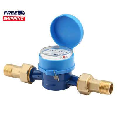 DN20 Water Meter 3/4'' NPT  AWWA C712 Certification Gallon Water Flow Meter