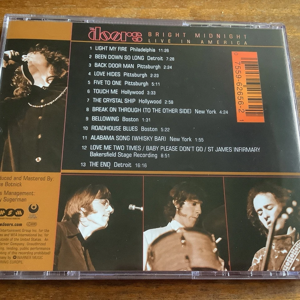 THE DOORS BRIGHT MIDNIGHT LIVE IN AMERICA CD ALBUM LIMITED EDITION LIKE NEW M1 - Image 2 of 2