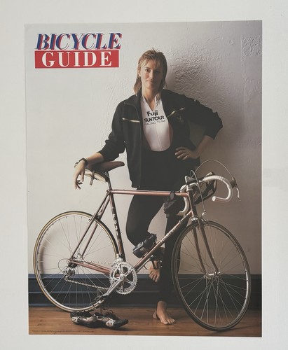 Vintage Bicycle Guide Poster Fuji Suntour Racing Team Road Bike