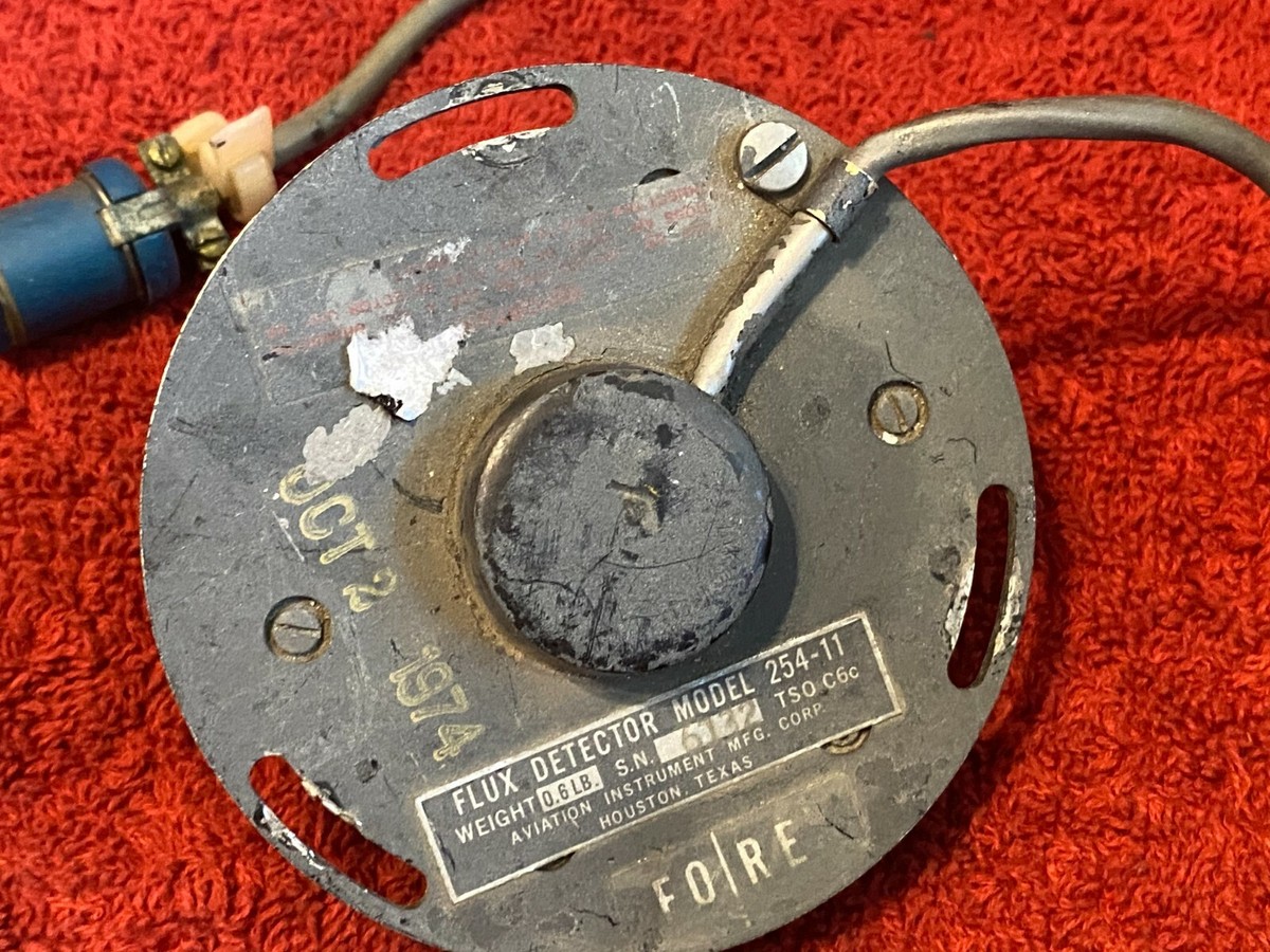 AVIATION INSTRUMENT FLUX DETECTOR P/N 254-11 | eBay