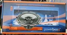 PowerBass S-652 - 6.5" Coaxial Speakers 4-Ohm - Pair 